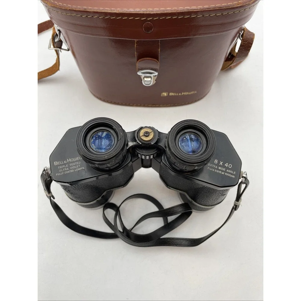 Bell &Howell Hunting Binoculars 8 x 40 Extra Wide Angle 510ft At 1000 Yards+Case